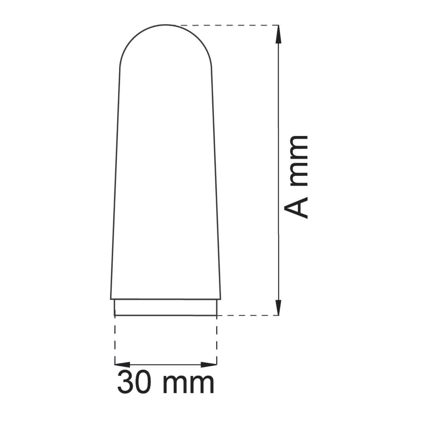 Habo Dørstopper 73mm Habo Dørstopper vegg