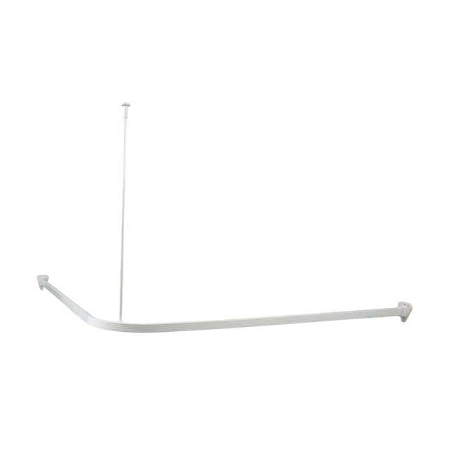 Habo Dusjforhengskinne 90x170cm for badekar med takfeste Hvit / 90x170cm Habo Dusjforheng HA-30140