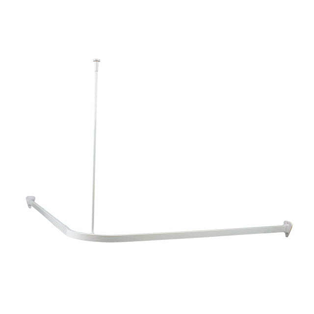 Habo Dusjforhengskinne 90x90cm med takfeste Hvit / 90x90cm Habo Dusjforheng HA-30137