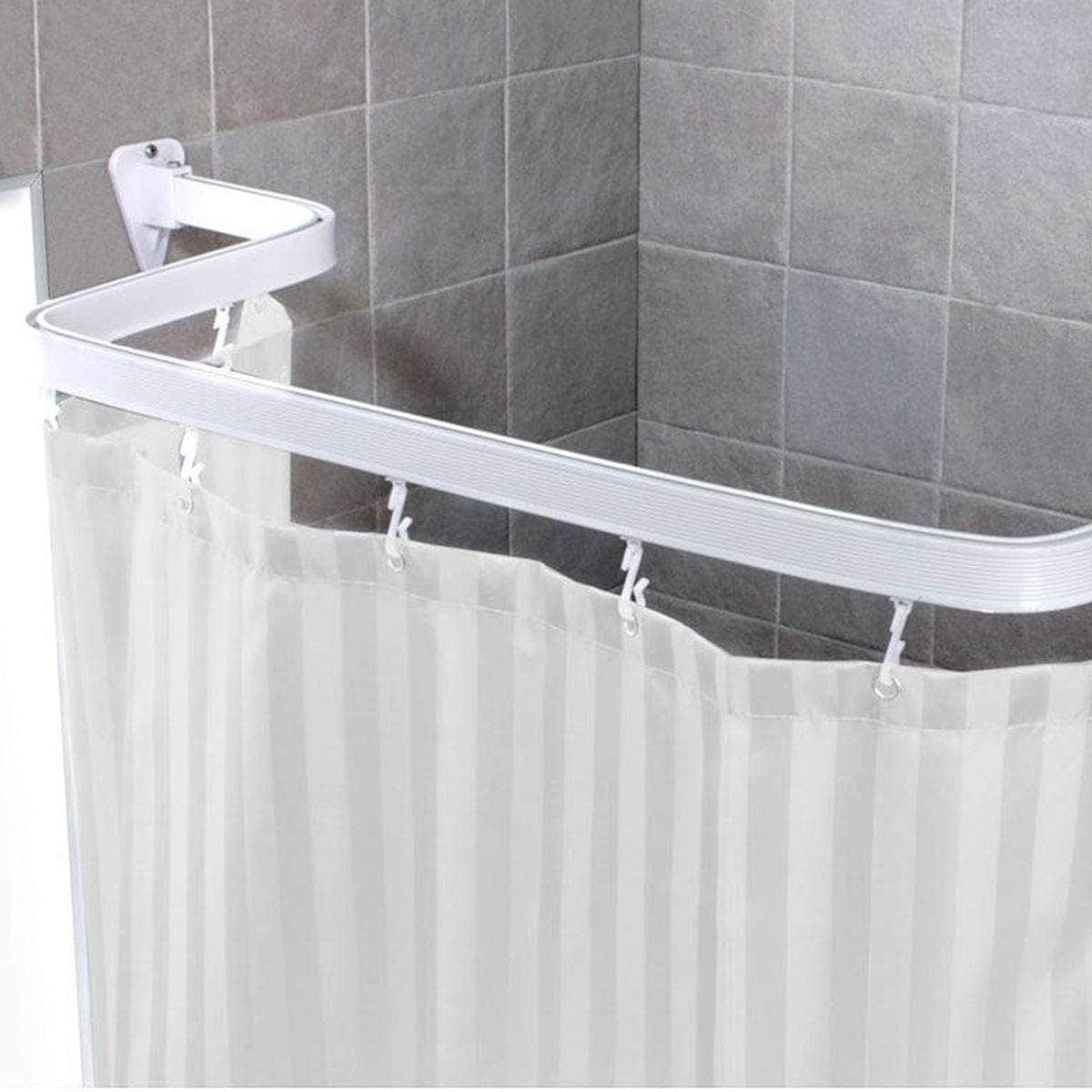Habo Dusjforhengskinne flex 3x1m, bøybar Habo Dusjforheng