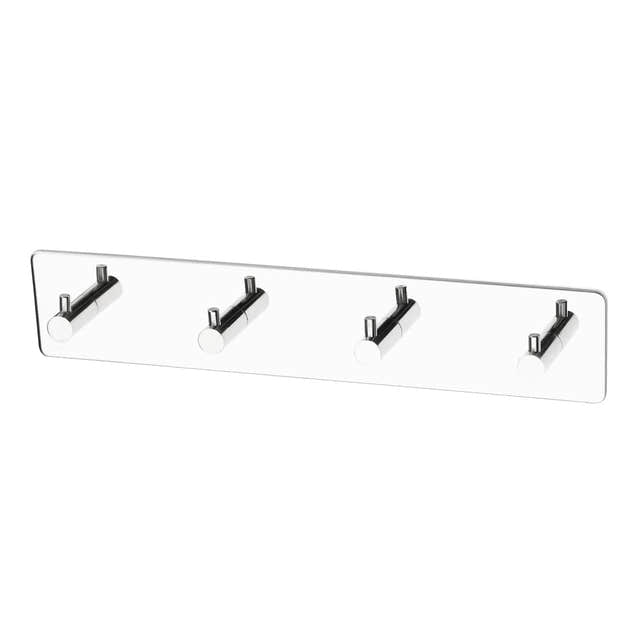 Habo Flair Knaggrekke 4-Krok Krom Habo Knagger HA-30165