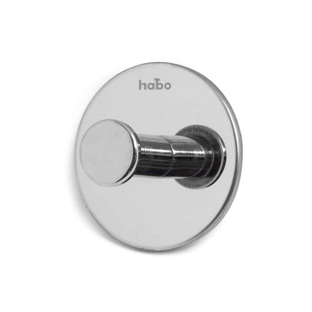 Habo Gentle Enkel Krok Selvklebende Polert rustfritt Habo Knagger HA-100361