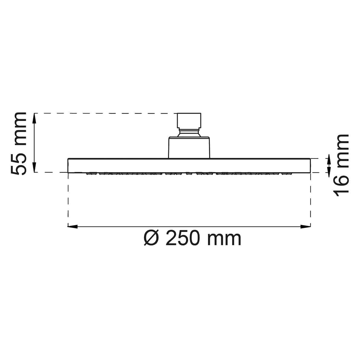 Habo Jasmin Takdusjhode Ø250mm Habo Dusjhode