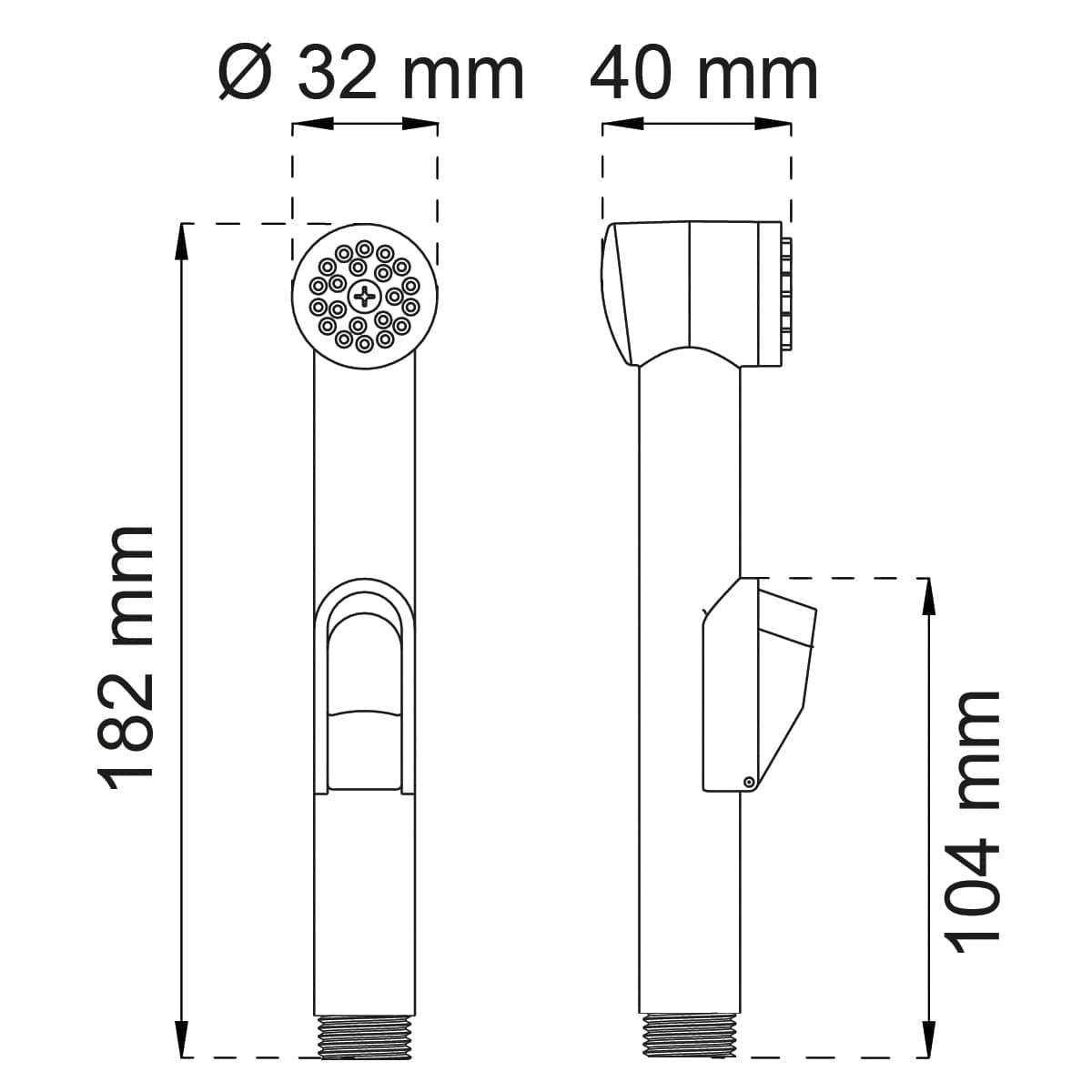 Habo Lilly Universaldusj for vask og bidet Habo Dusjsett