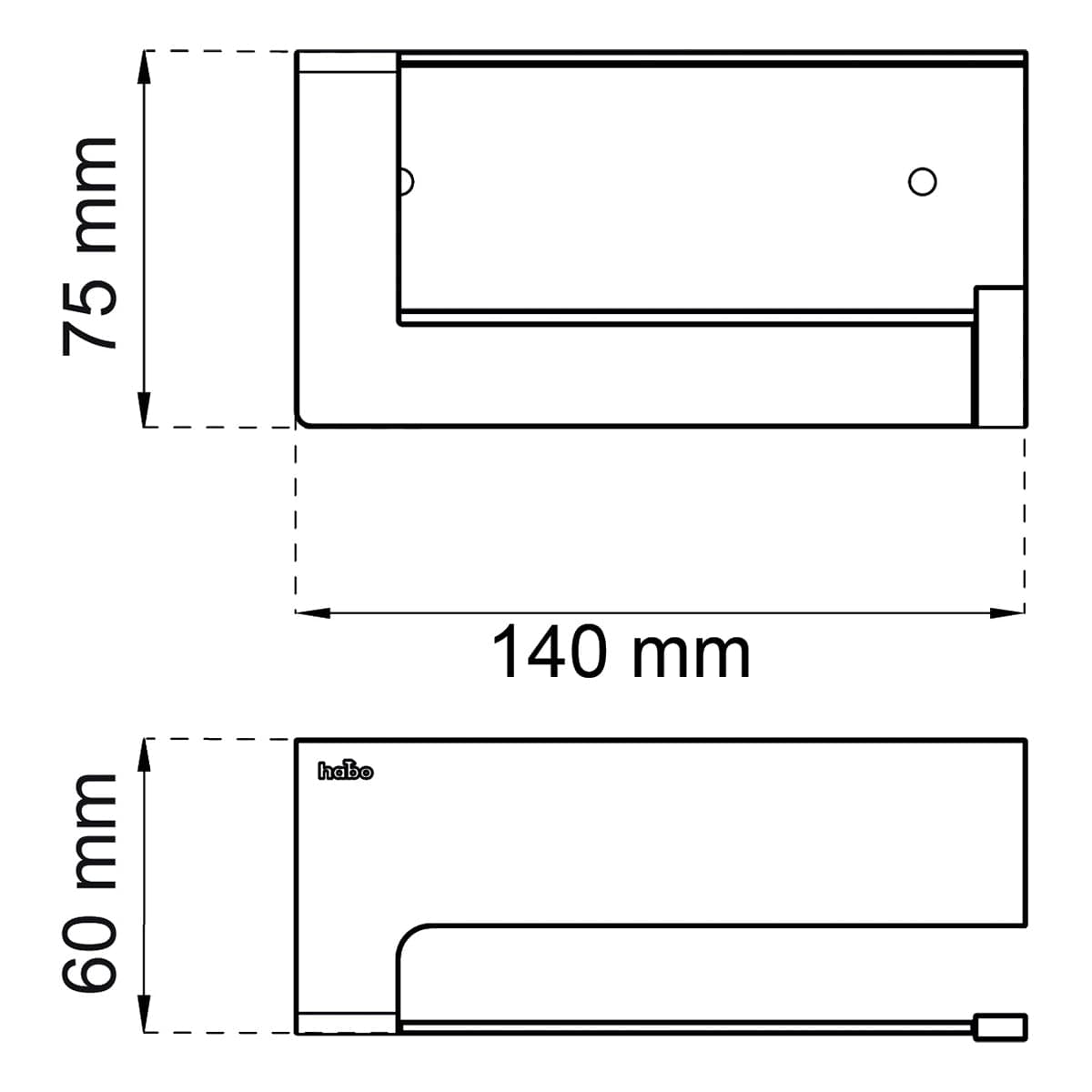 Habo Poseidon Toalettpapirholder Habo Toalettrullholder