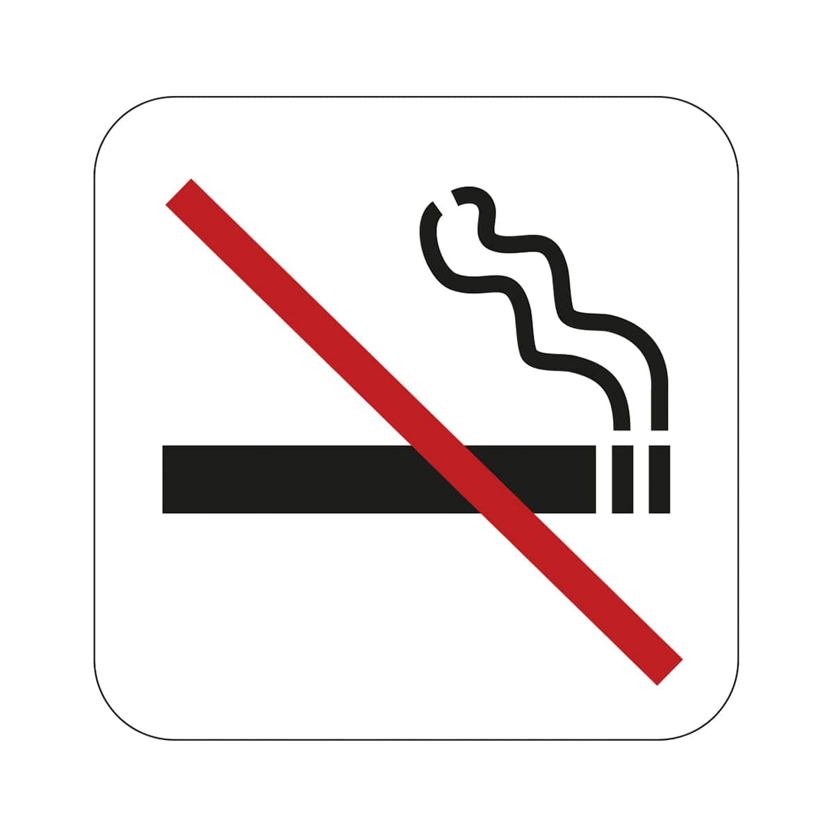 Habo Skilt No Smoking Selvklebende Habo Toalettskilt HA-16918