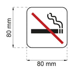 OUTLET: Habo Skilt No Smoking Selvklebende