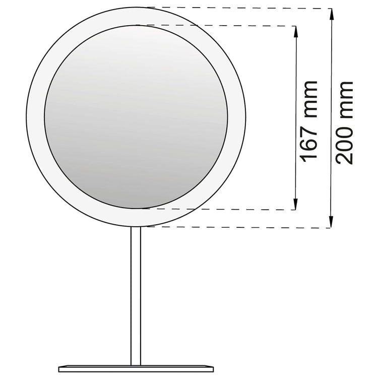 Habo Sminkespeil 5x Led