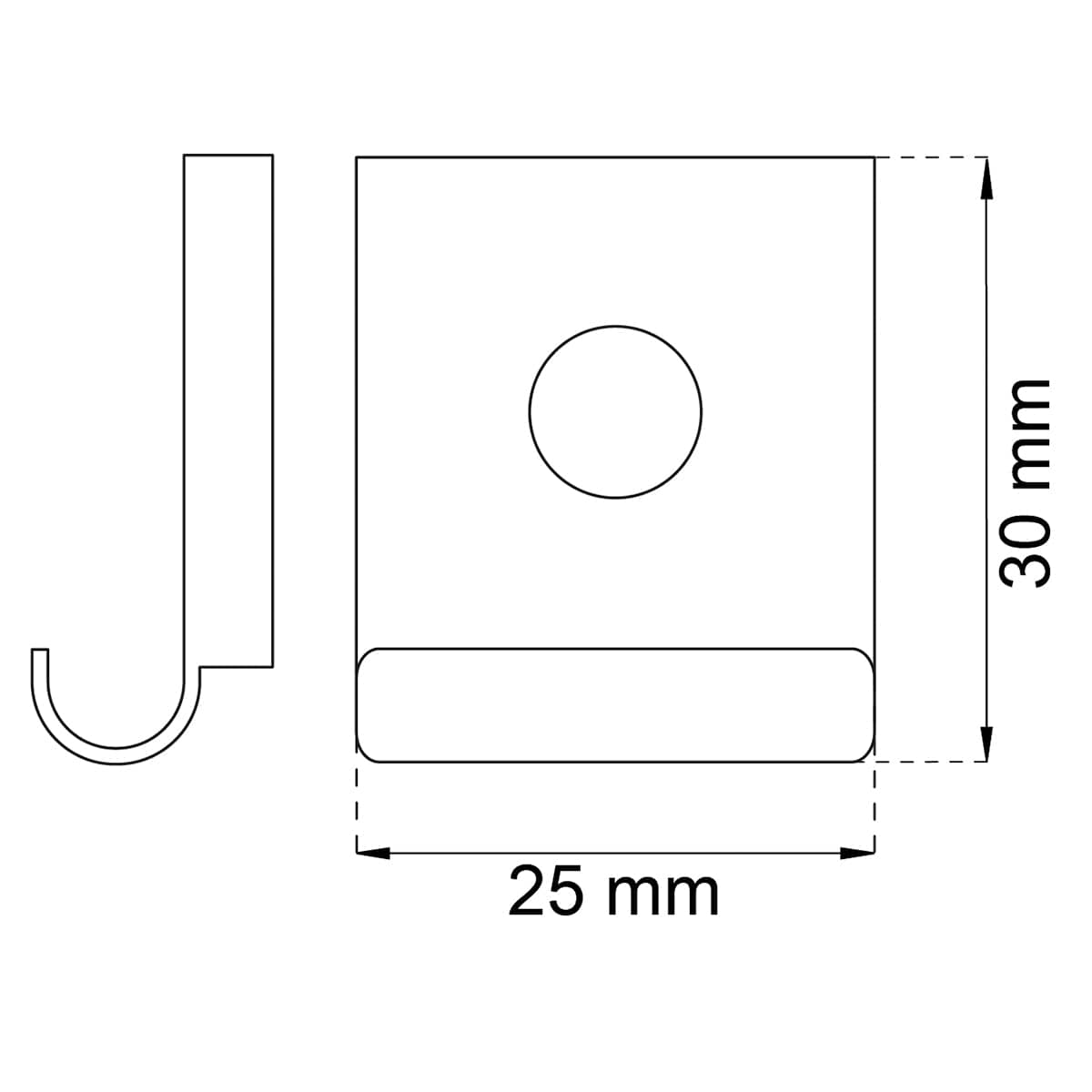 Habo Speilklemmer 300 Krom Habo Tilbehør møbler HA-27896