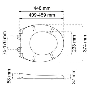Habo Standard Toalettsete Universal med soft close