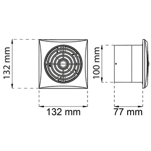 Habo Ventit Silence Baderomsvifte fuktsensor & timer