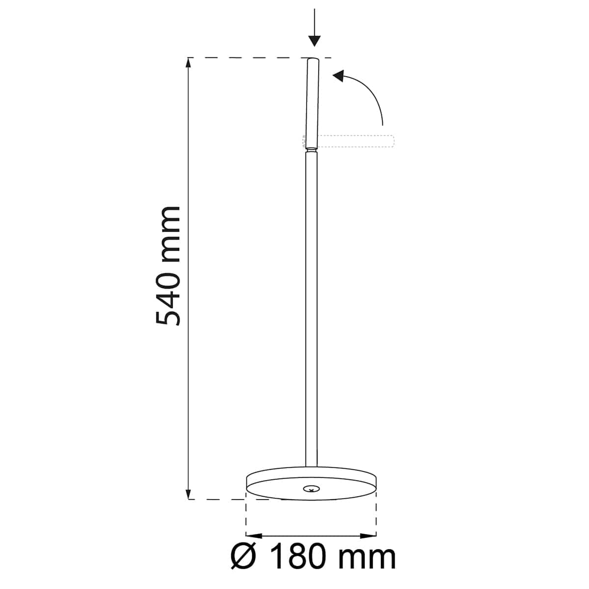 Habo Verbena Toalettpapirholder Gulv Svart Habo Toalettrullholder HA-30085