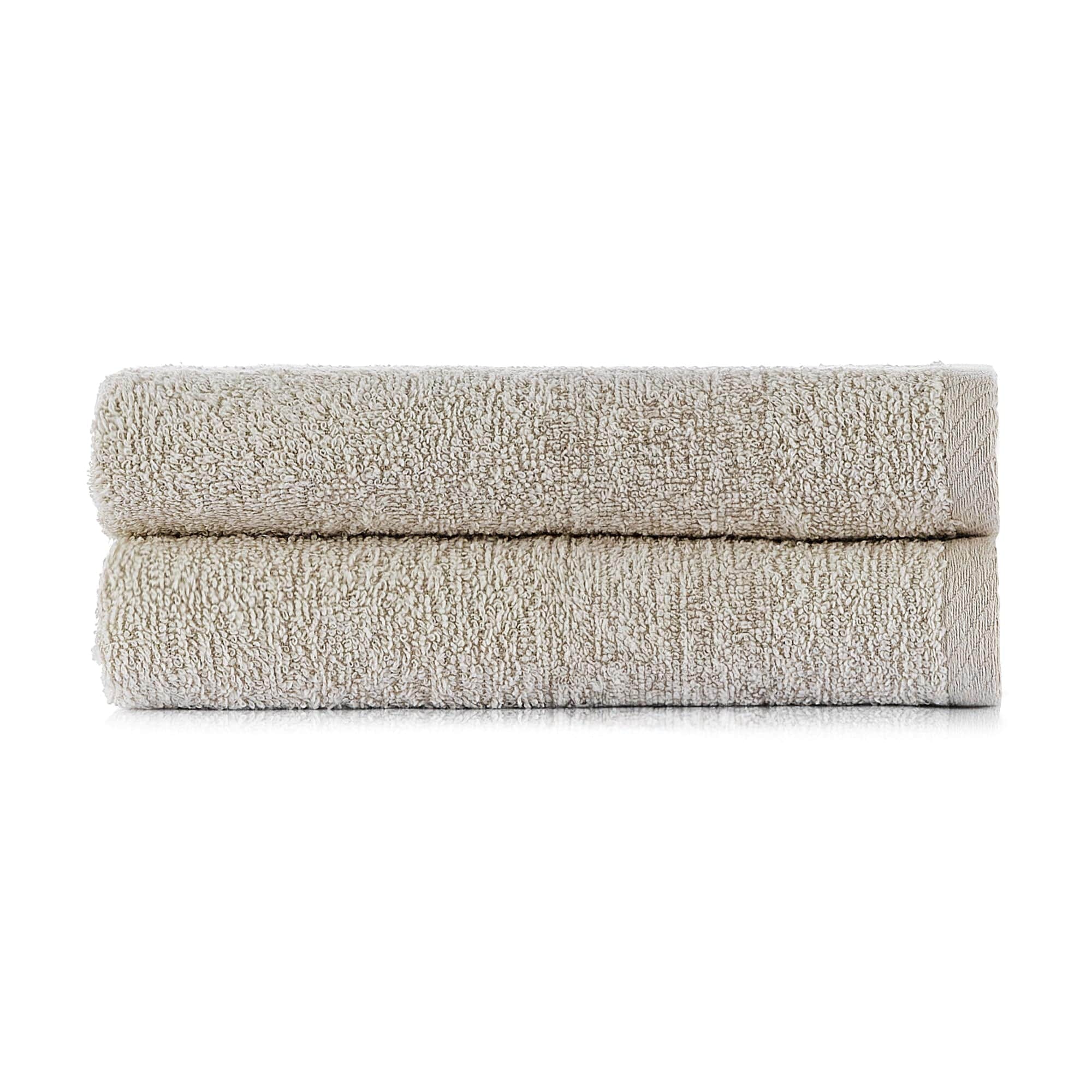 HeiHus FLUFFY badehåndkle L 70x140cm Varm beige / 2-pakning (2L) HeiHus Håndklær BUN-2TFYBE070140