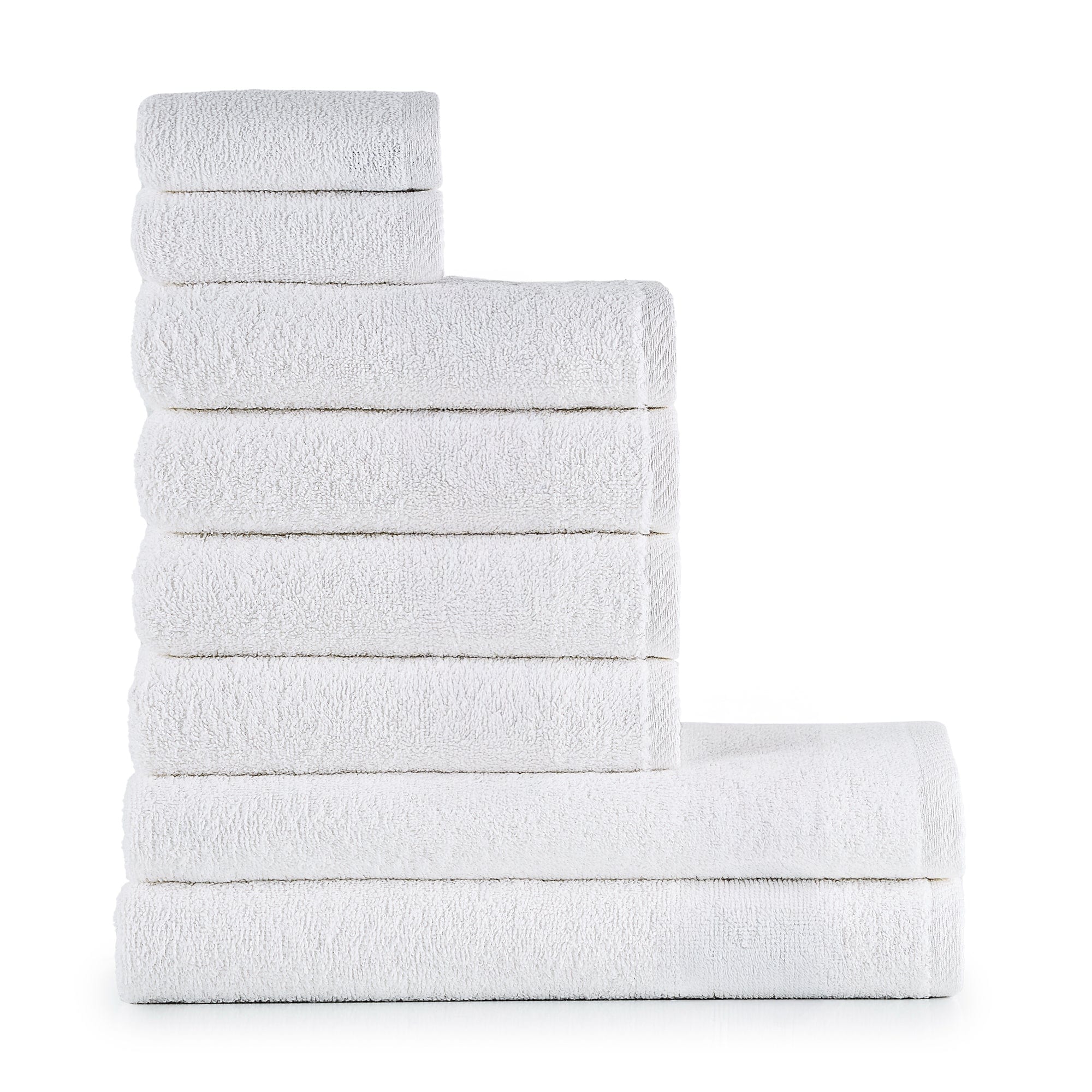 HeiHus FLUFFY Håndklepakke Premium hvit / 8-pakning (2XL+4L+2M) HeiHus Håndklesett BUN-TFYWH5PAK