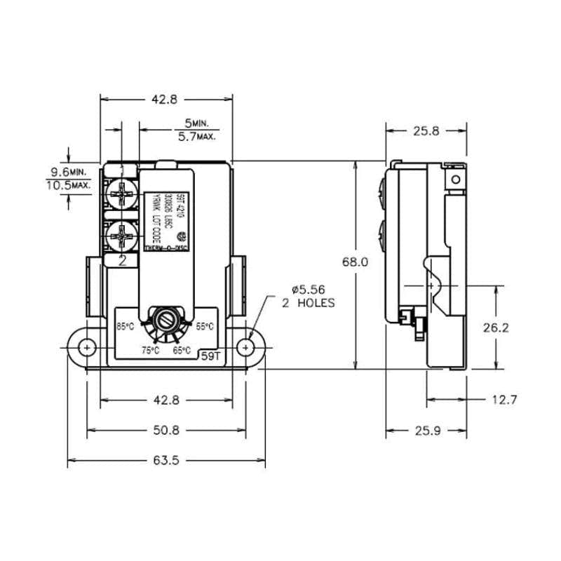 Høiax Termostat 75°C Høiax Reservedel bereder HO-8026193