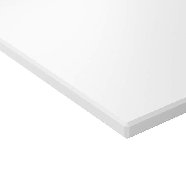 INR AIR Benkeplate Kvartskompositt med hull til servantbatteri H12xD455mm INR Iconic Nordic Rooms Benkeplate bad