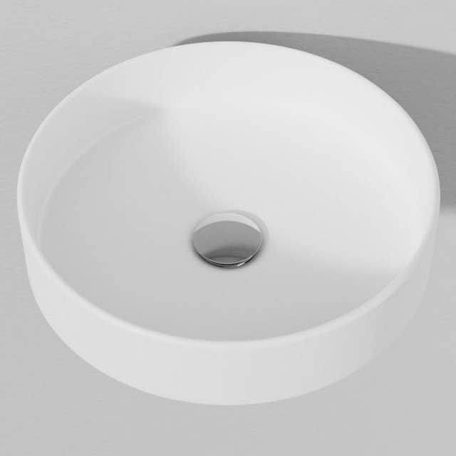 INR AIR SOAK Servant Porselen Ø390mm H110mm Matte white INR Iconic Nordic Rooms Bolleservant INR-360014