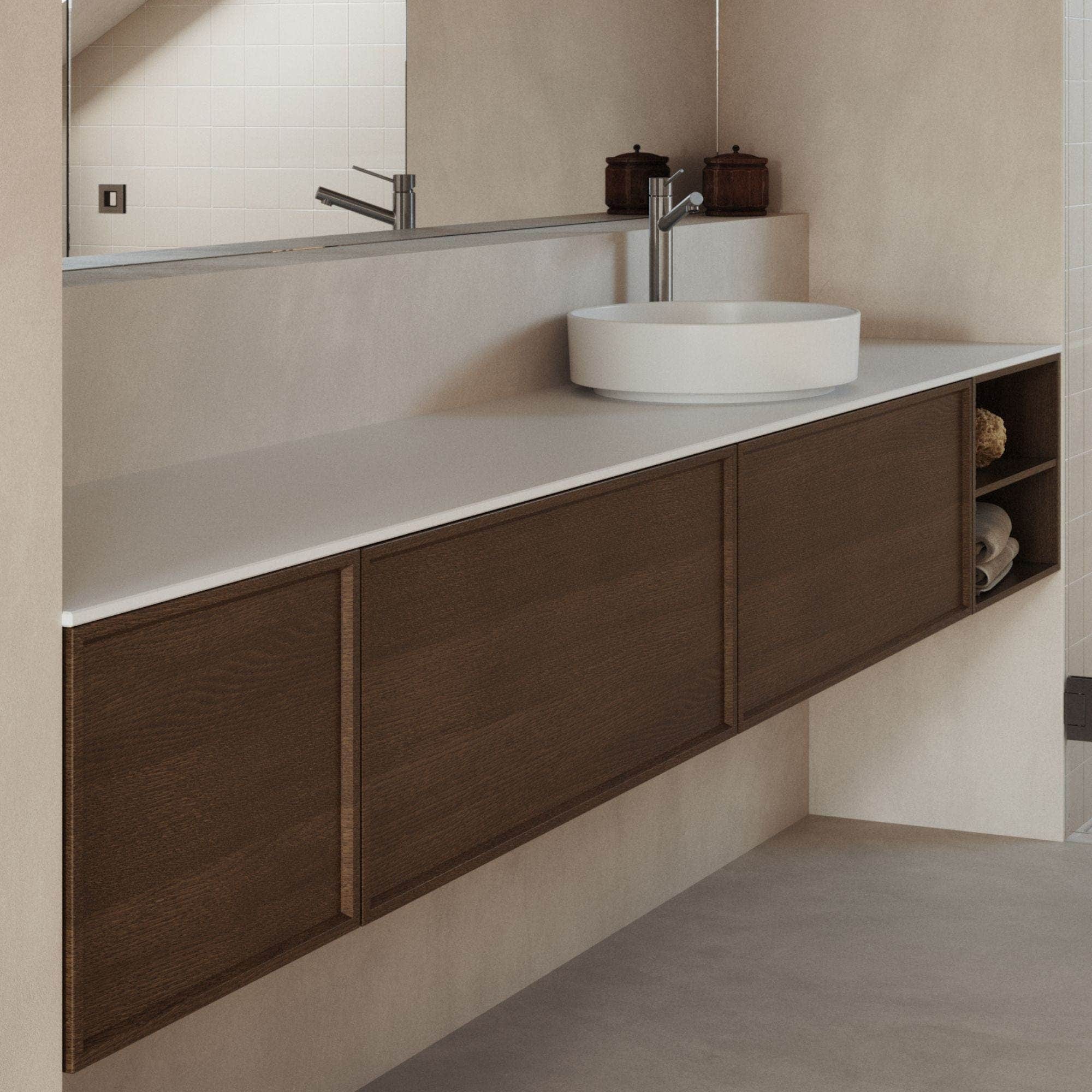 INR AIR Unlimited Benkeplate Måltilpasset Opp til 2408mm INR Iconic Nordic Rooms Benkeplate bad