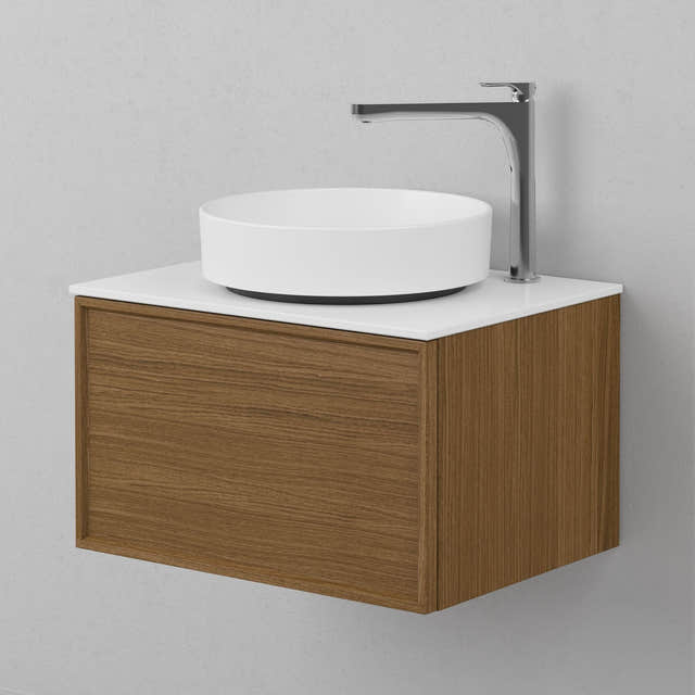 INR Air Wood Servantskap Hel front med 2 Skuffer Dark oak / 60cm INR Iconic Nordic Rooms Servantskap INR-364438