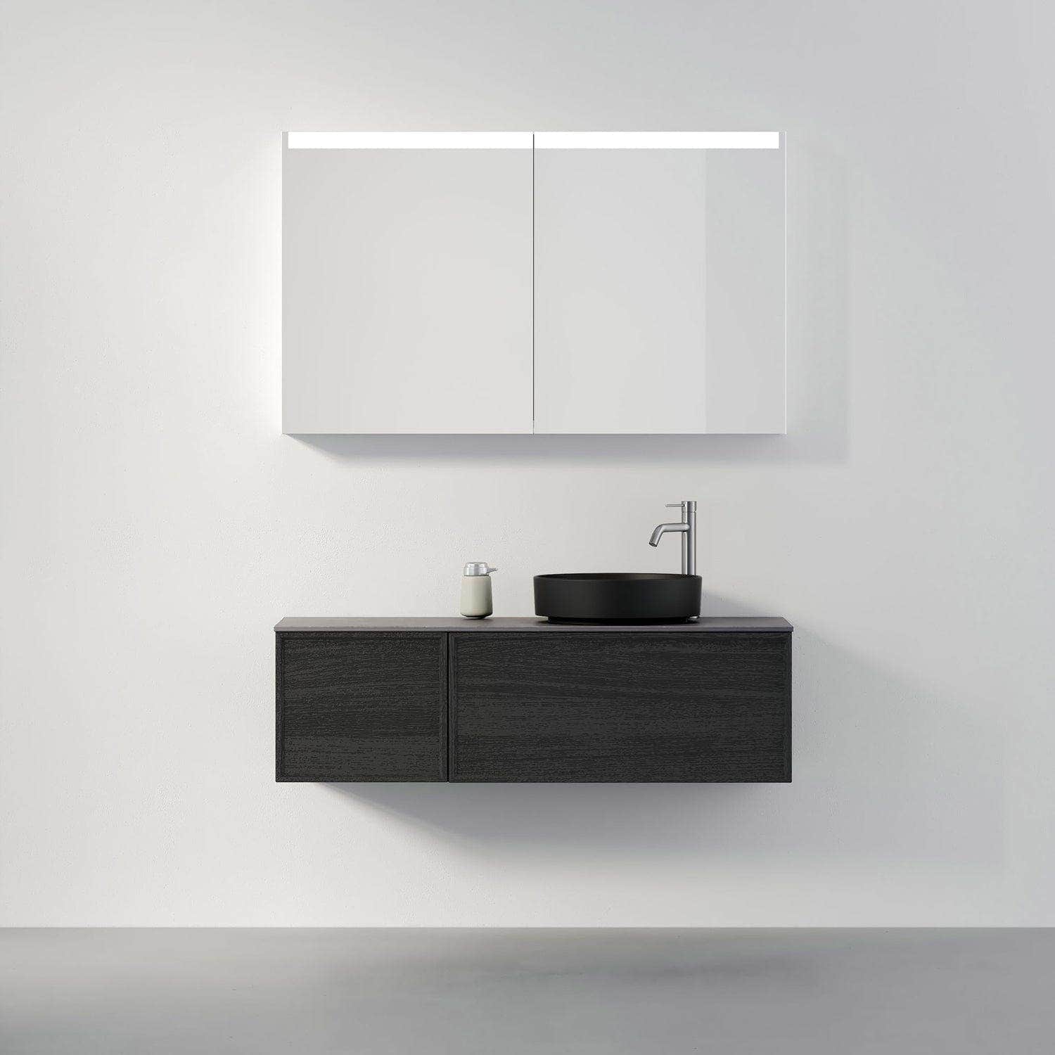 INR Air Wood Servantskap Hel front med 2 Skuffer og 1 Dør H350xD450mm INR Iconic Nordic Rooms Servantskap