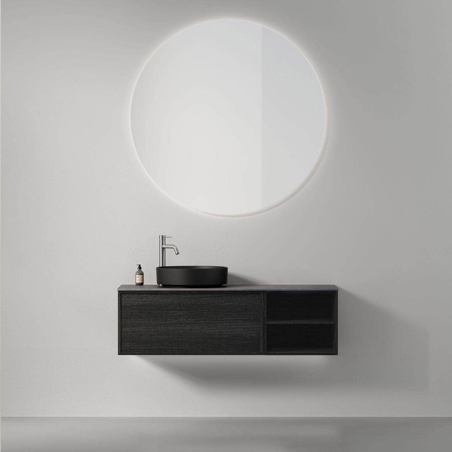 INR Air Wood Servantskap Hel front med 2 Skuffer og Åpen oppbevaring H350xD450mm INR Iconic Nordic Rooms Servantskap