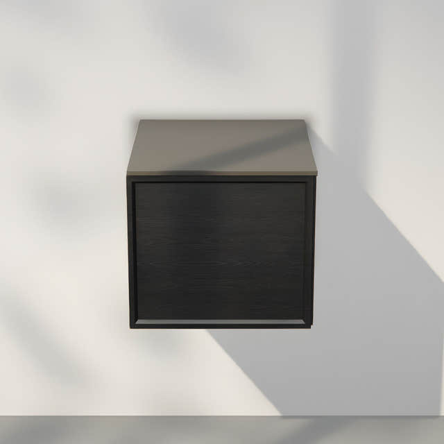 INR Air Wood Servantskap med 1 dør B400xH350xD450mm Black oak / 40cm / Høyrehengslet INR Iconic Nordic Rooms Servantskap INR-366939H