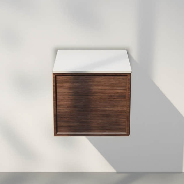 INR Air Wood Servantskap med 1 dør B400xH350xD450mm Dark oak / 40cm / Høyrehengslet INR Iconic Nordic Rooms Servantskap INR-366938H