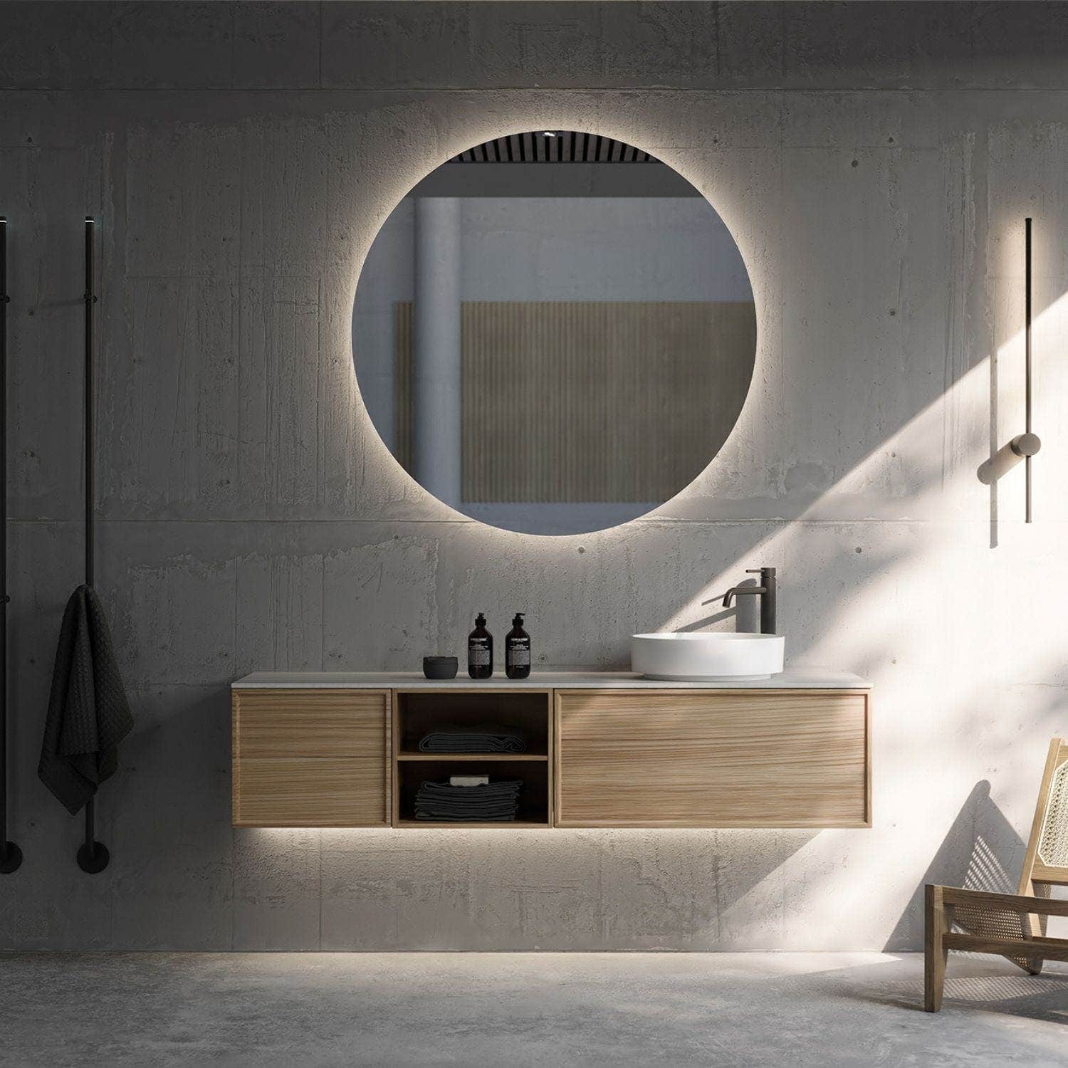 INR Air Wood Servantskap med Åpen oppbevaring INR Iconic Nordic Rooms Sideskap bad