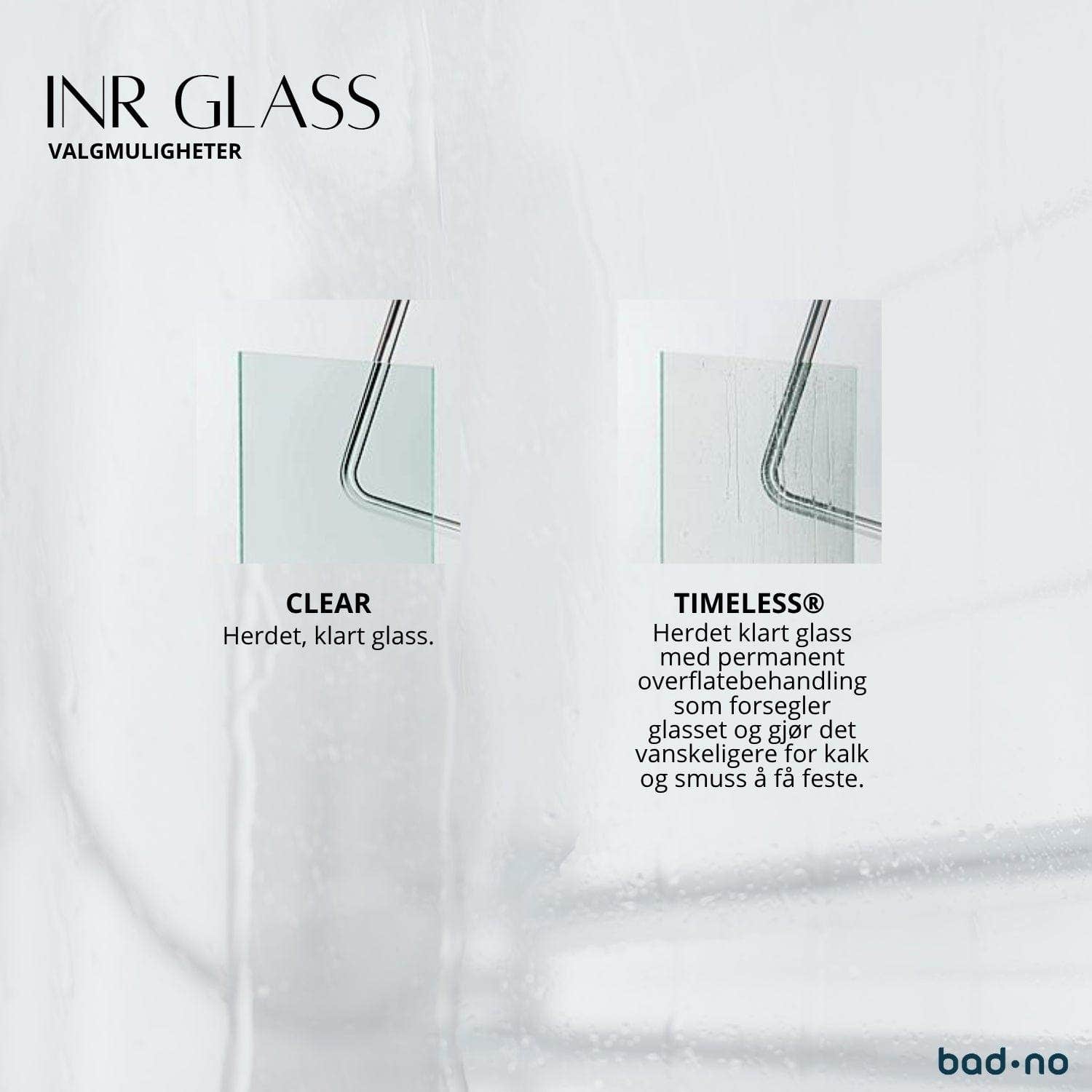 INR ARC 20 Frame Skjermvegg Standardmål INR Iconic Nordic Rooms Dusjvegg