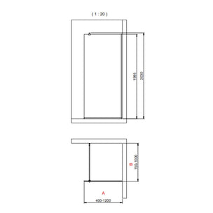 INR ARC 20 Frame Skjermvegg Standardmål