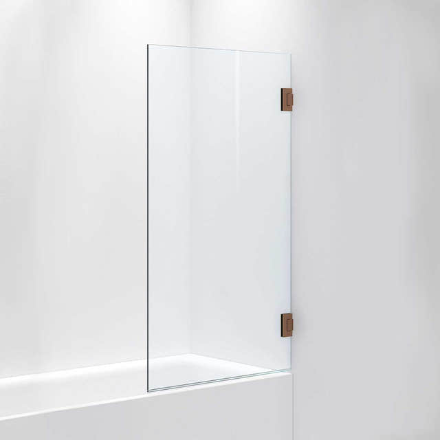 INR Badekarvegg ARC 17 Måltilpasset Brushed bronze / Måltilpasset / Timeless klart glass INR Iconic Nordic Rooms Badekarvegg INR-11711600
