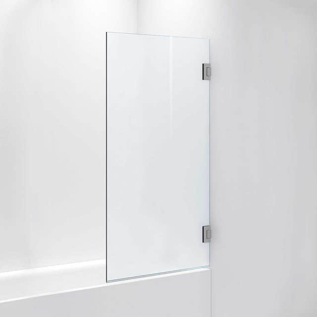 INR Badekarvegg ARC 17 Måltilpasset Brushed stainless / Måltilpasset / Frostet glass INR Iconic Nordic Rooms Badekarvegg INR-11710400