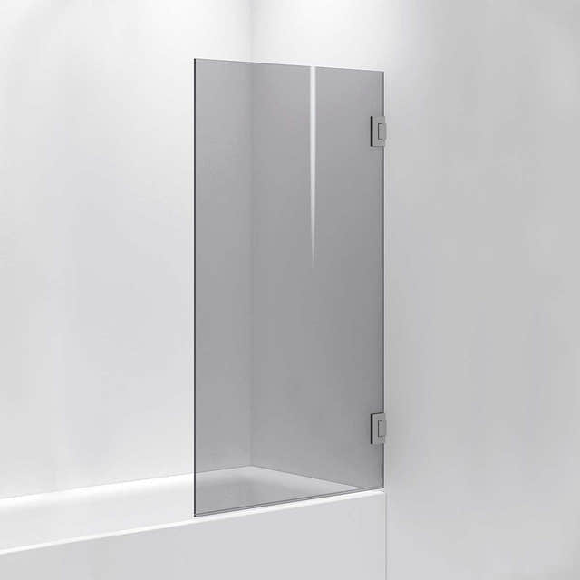 INR Badekarvegg ARC 17 Måltilpasset Brushed stainless / Måltilpasset / Grått glass INR Iconic Nordic Rooms Badekarvegg INR-11703400