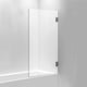 INR Badekarvegg ARC 17 Måltilpasset Krom / Måltilpasset / Klart glass INR Iconic Nordic Rooms Badekarvegg INR-11702500