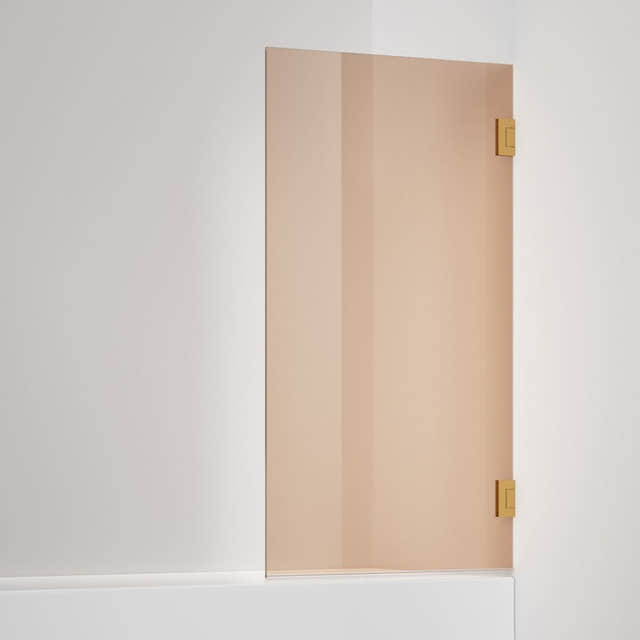 INR Badekarvegg ARC 17 Original Måltilpasset Brushed brass / Måltilpasset / Bronse glass INR Iconic Nordic Rooms Badekarvegg INR-11742800