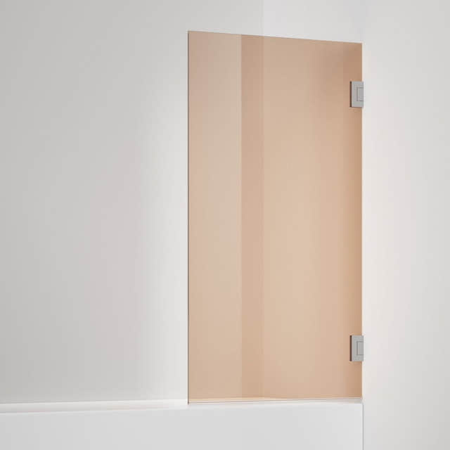INR Badekarvegg ARC 17 Original Måltilpasset Brushed stainless / Måltilpasset / Bronse glass INR Iconic Nordic Rooms Badekarvegg INR-11742400