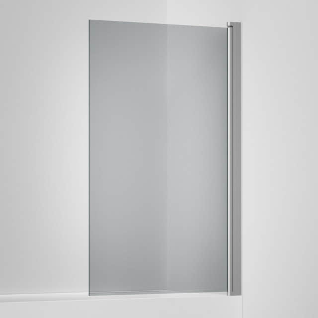 INR Badekarvegg LINC 17 Original Måltilpasset Matt aluminium / Måltilpasset / Grått glass INR Iconic Nordic Rooms Badekarvegg INR-51703900