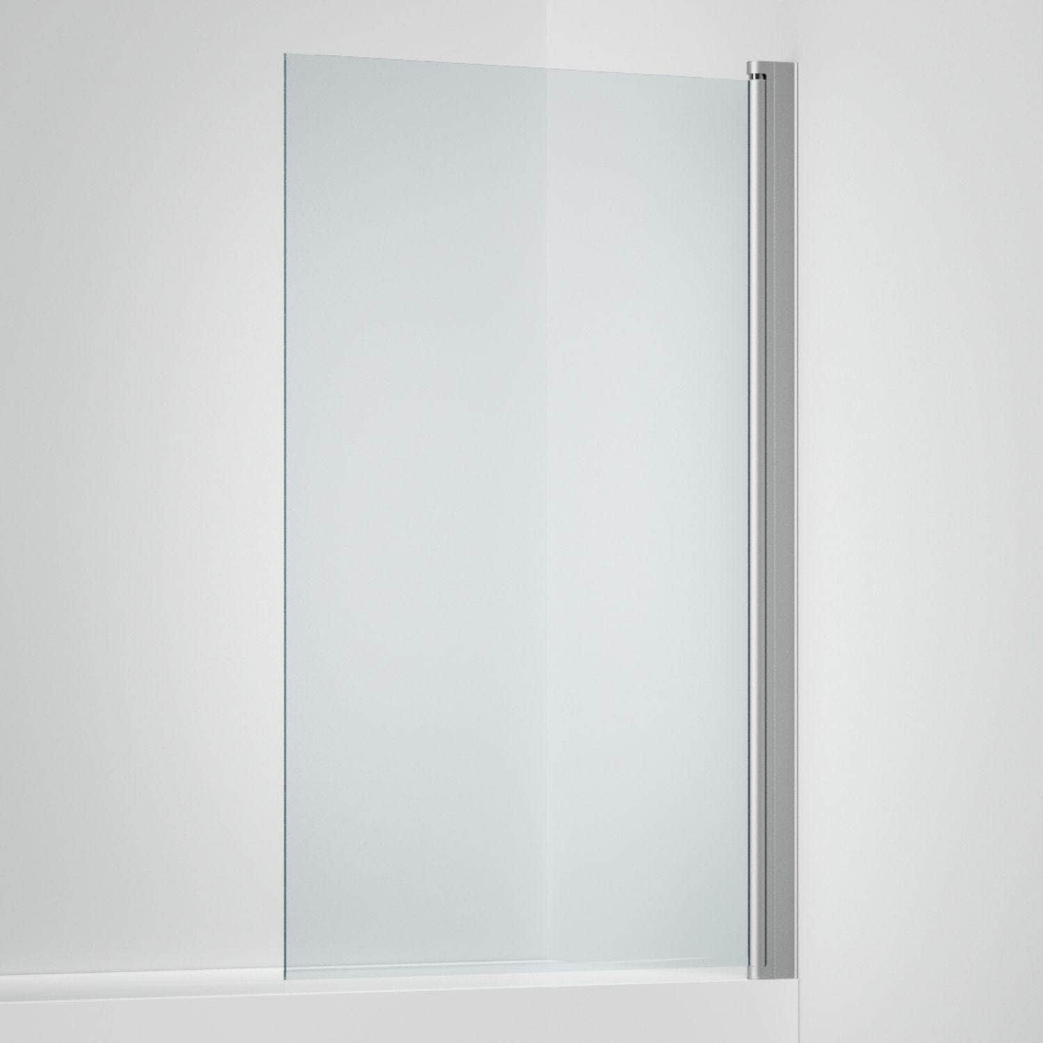 INR Badekarvegg LINC 17 Original Måltilpasset Matt aluminium / Måltilpasset / Klart glass INR Iconic Nordic Rooms Badekarvegg INR-51702900