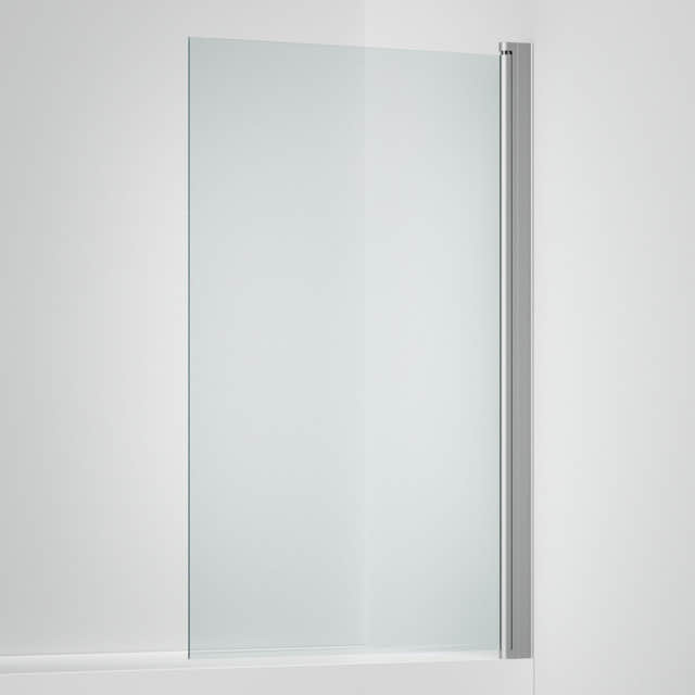 INR Badekarvegg LINC 17 Original Matt aluminium / 80cm / Klart glass INR Iconic Nordic Rooms Badekarvegg INR-51702980