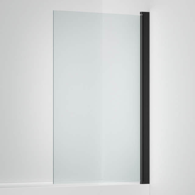 INR Badekarvegg LINC 17 Original Svart matt / 80cm / Klart glass INR Iconic Nordic Rooms Badekarvegg INR-51702180