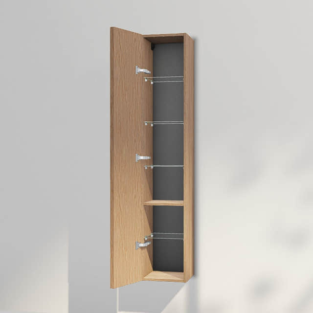 INR Carve 30/30 Høyskap Natural oak / 30cm / Venstre INR Iconic Nordic Rooms Høyskap bad INR-396134V