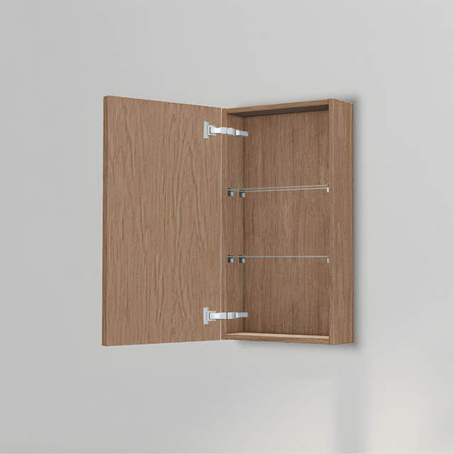 INR Carve 40/15 Veggskap Natural oak / 40cm / Venstre INR Iconic Nordic Rooms Sideskap bad INR-395534V