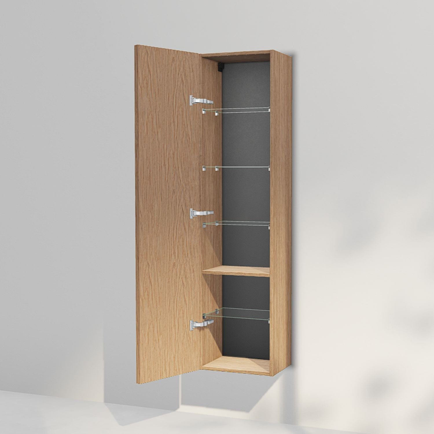 INR Carve 40/30 Høyskap Natural oak / 40cm / Venstre INR Iconic Nordic Rooms Høyskap bad INR-396234V