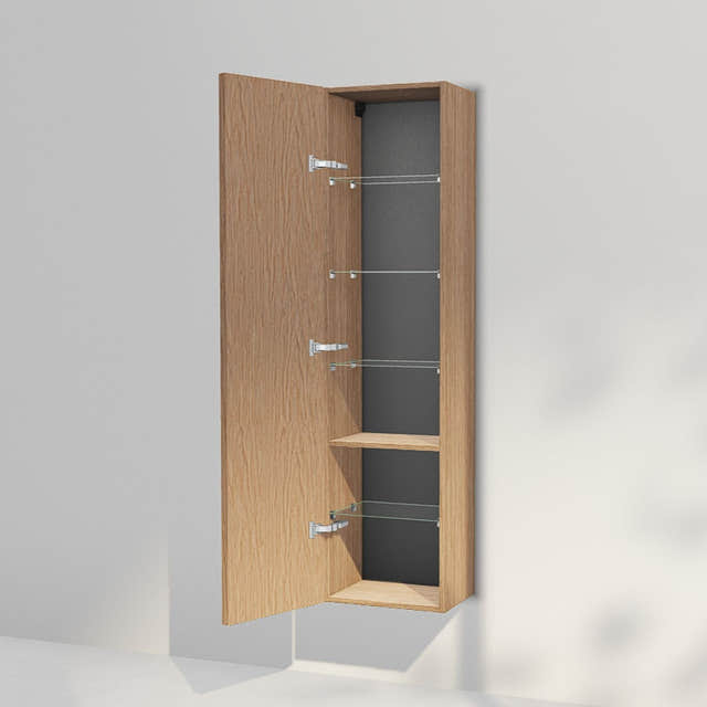 INR Carve 40/30 Høyskap Natural oak / 40cm / Venstre INR Iconic Nordic Rooms Høyskap bad INR-396234V