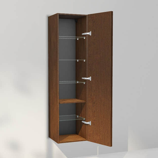 INR Carve 40/40 Høyskap Dark oak / 40cm / Høyre INR Iconic Nordic Rooms Høyskap bad INR-396338H