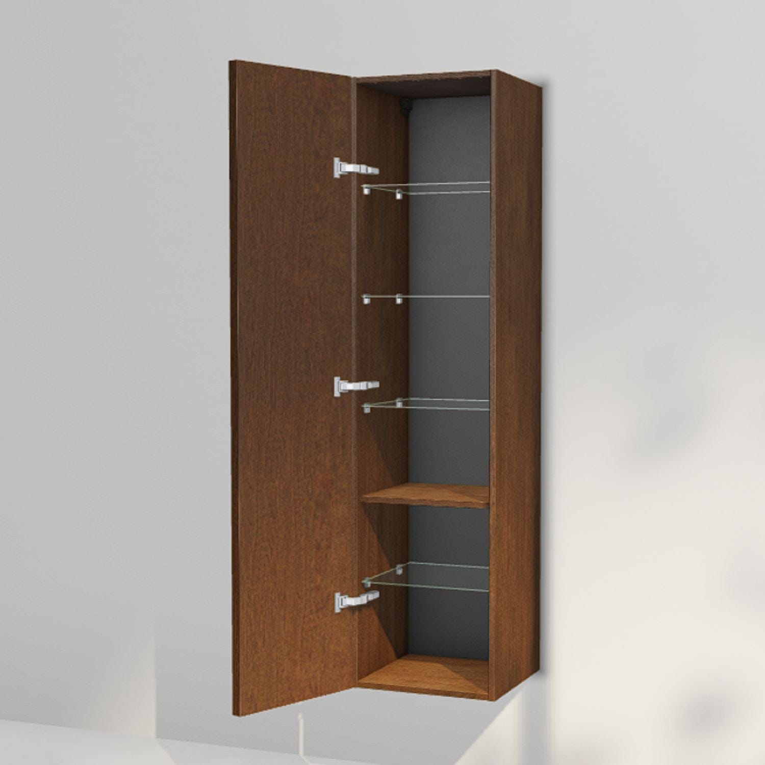 INR Carve 40/40 Høyskap Dark oak / 40cm / Venstre INR Iconic Nordic Rooms Høyskap bad INR-396338V