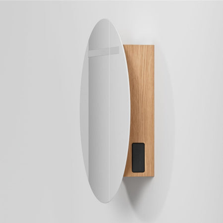 INR CIRC Ø80 Speilskap med Regulerbar belysning