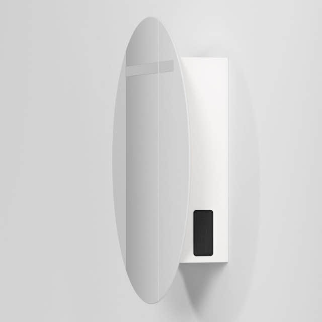 INR CIRC Ø80 Speilskap med Regulerbar belysning Hvit / 80cm INR Iconic Nordic Rooms Speilskap INR-367811