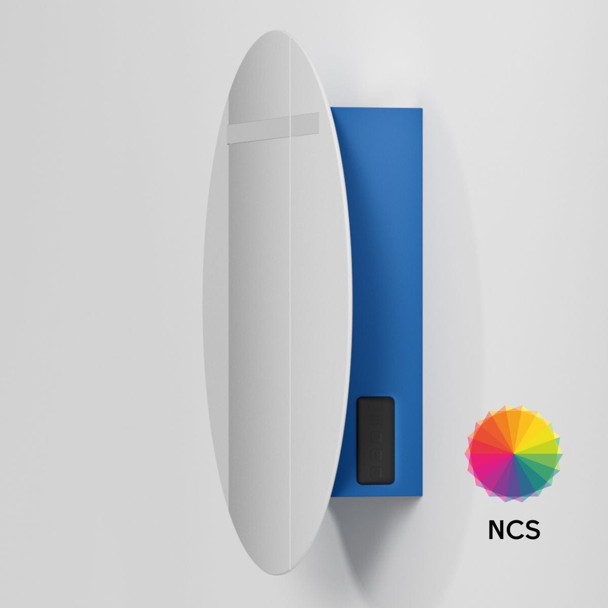 INR CIRC Ø80 Speilskap med Regulerbar belysning NCS farge / 80cm INR Iconic Nordic Rooms Speilskap INR-367866
