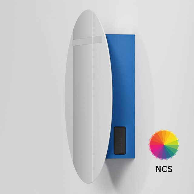 INR CIRC Ø80 Speilskap med Regulerbar belysning NCS farge / 80cm INR Iconic Nordic Rooms Speilskap INR-367866